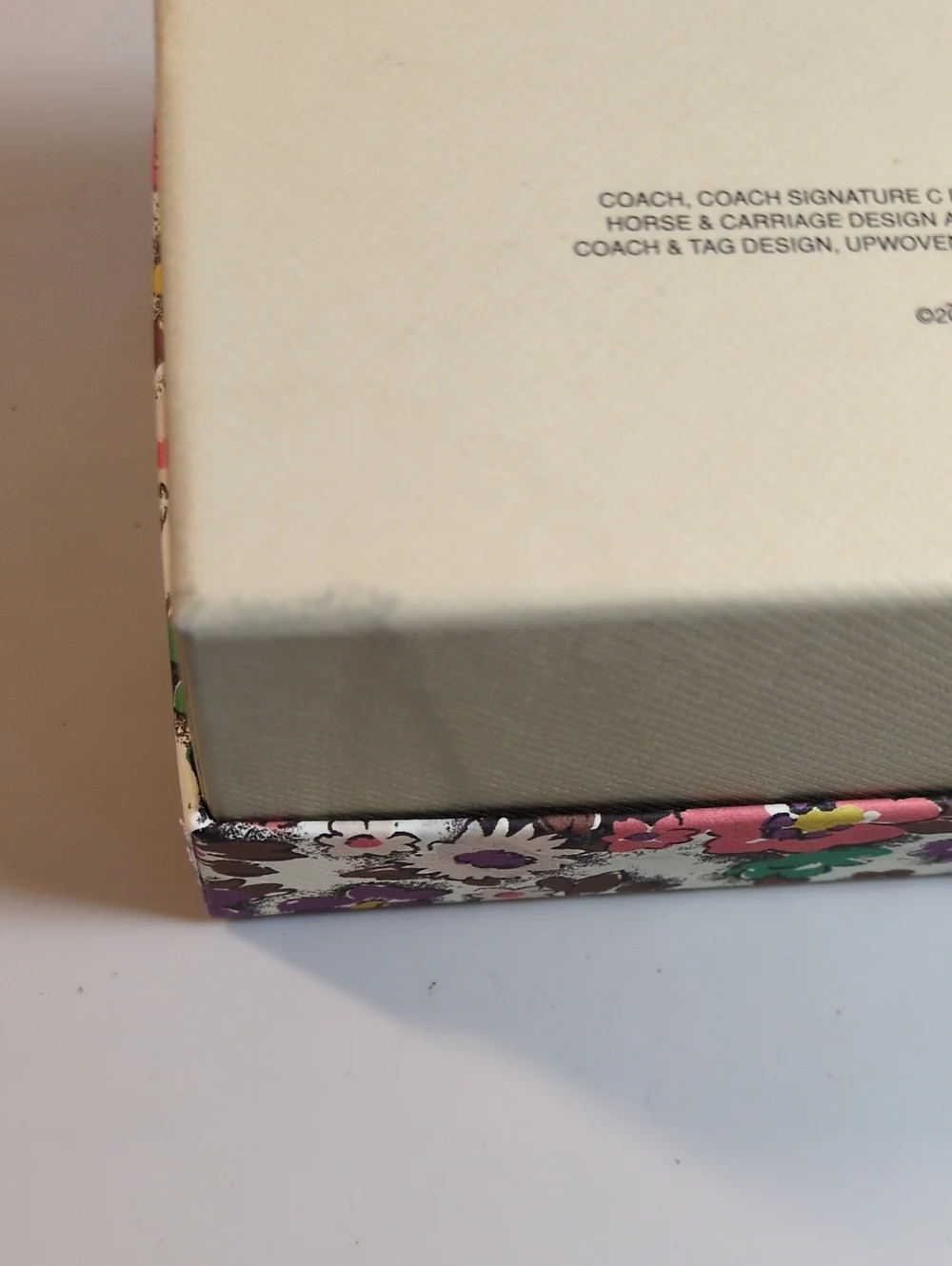 Coach Floral Gift Box 7x3x2.75